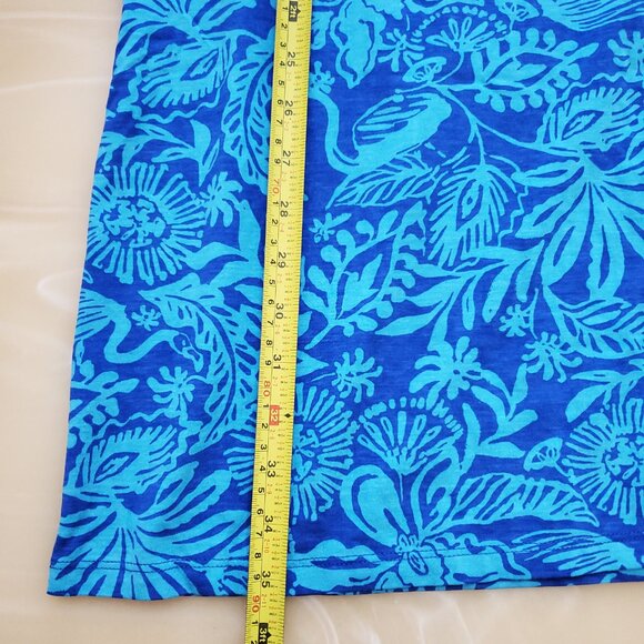 Lilly Pulitzer Cody T-shirt Dress In Martinique Blue Jungle Oasis Size Medium - Picture 9 of 12